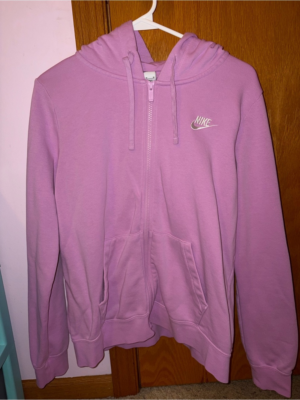 Women’s Light Magenta Zip Up Hoodie